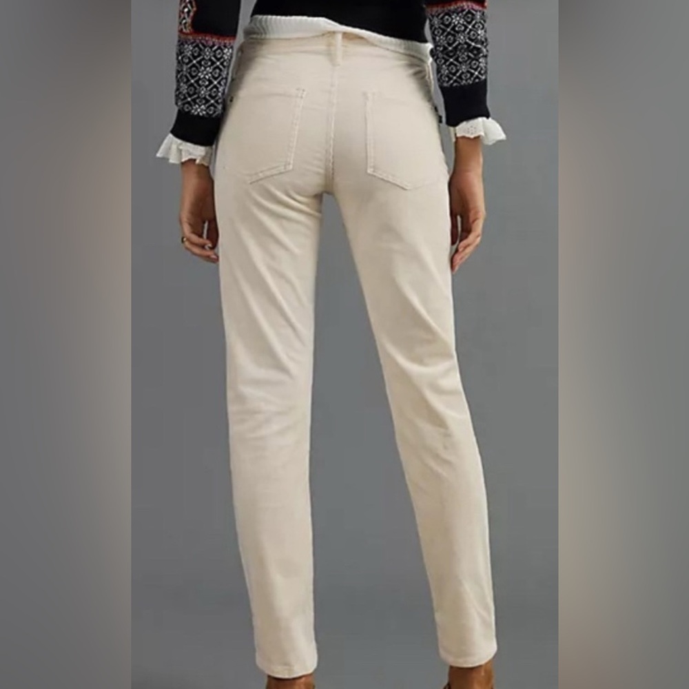 Pilcro | The Slim Boyfriend Corduroy Jeans | NWT Cream 27 - Picture 2 of 16